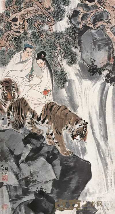 刘旦宅 1984年作 山鬼 镜心 89×47.5cm